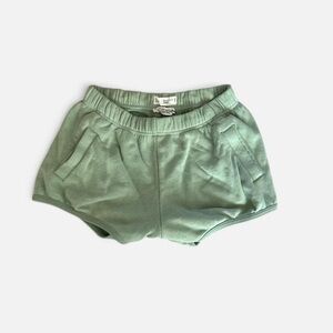 Green entireworld sweat shorts